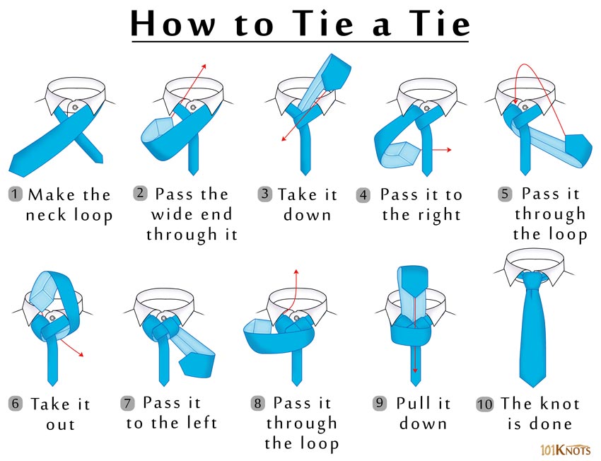 Tie Knots How To Tie A Tie.