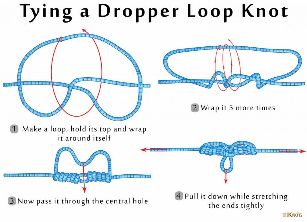 Tying Dropper Loop Knot