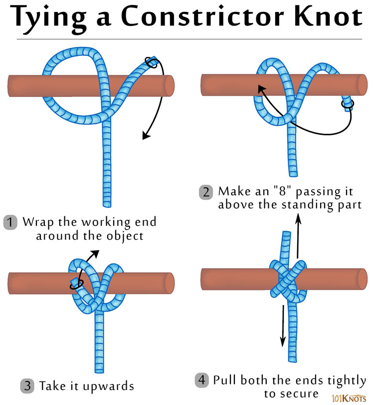 How to Tie a Constrictor Knot? Steps, Variations, Video & Uses