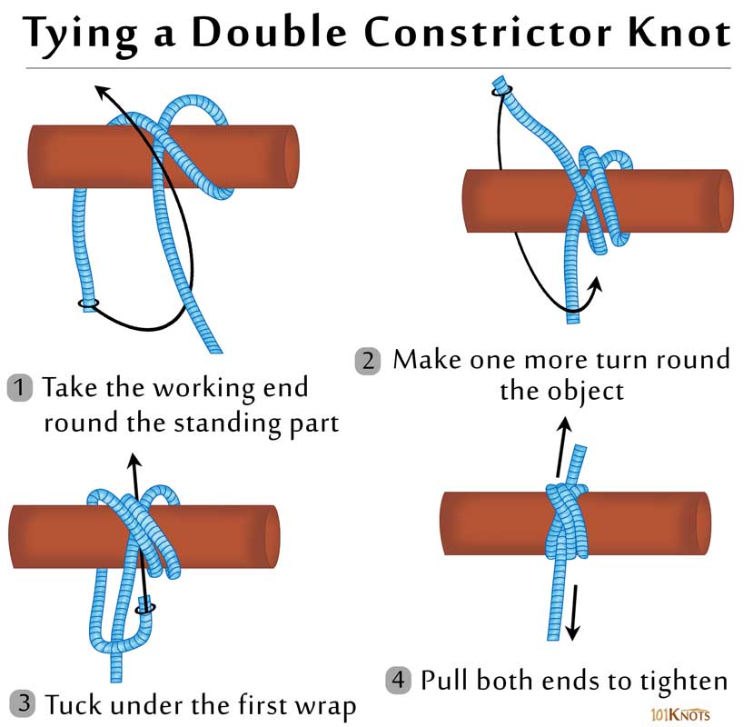 How to Tie a Double Constrictor Knot