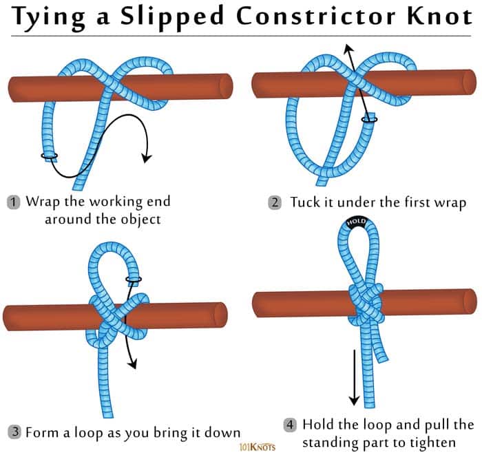 How to Tie a Slipped Constrictor Knot? Tips & Step-by-Step Tutorial