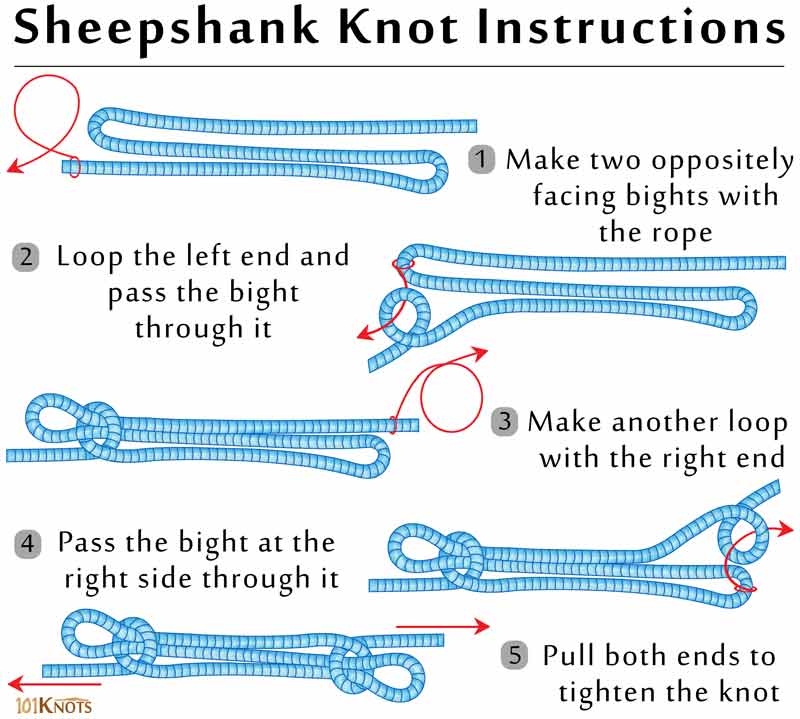 How to Tie a Sheepshank Knot