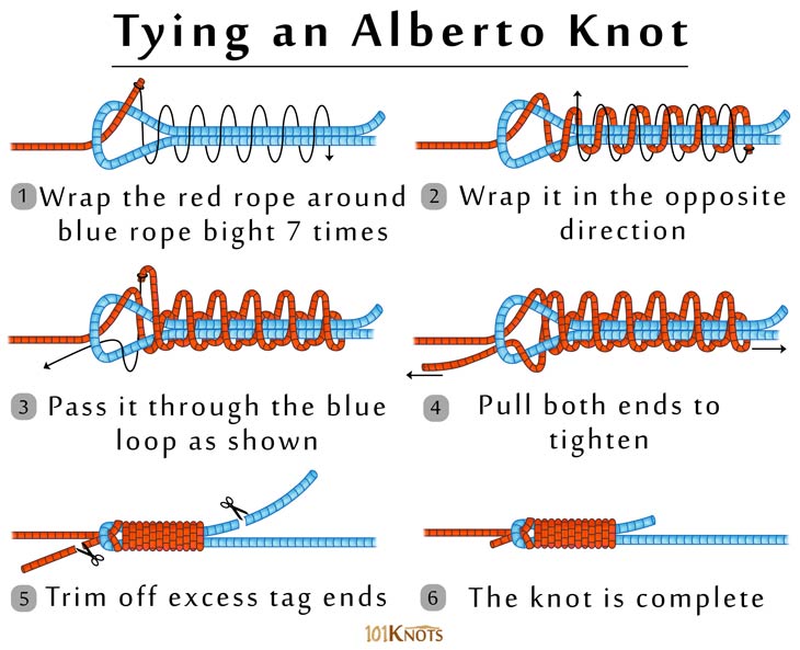 Alberto Knot Modified Albright Knot 101knots