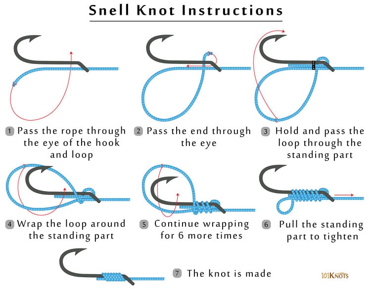 snell knot circle hook