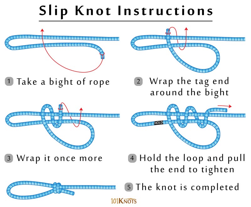 How To Tie A Slip Knot Tips Uses