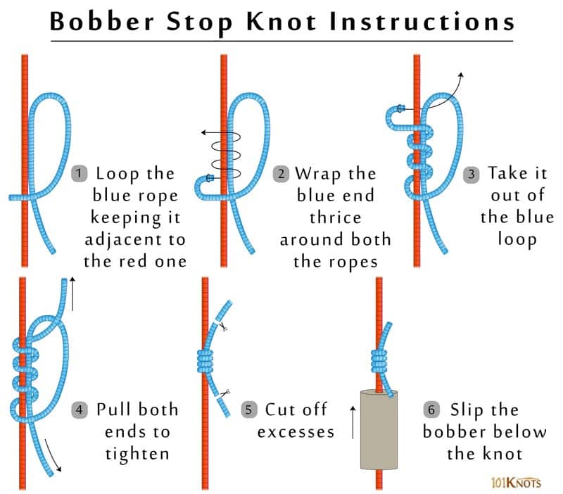 Bobber Stopper Knot  How to tie a bobber stopper or float stopper knot  _Fishing Knots