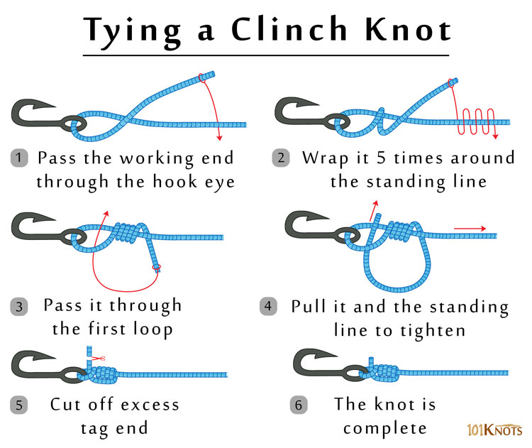 How to Tie a Clinch Knot? Variations, Uses & Video Instructions